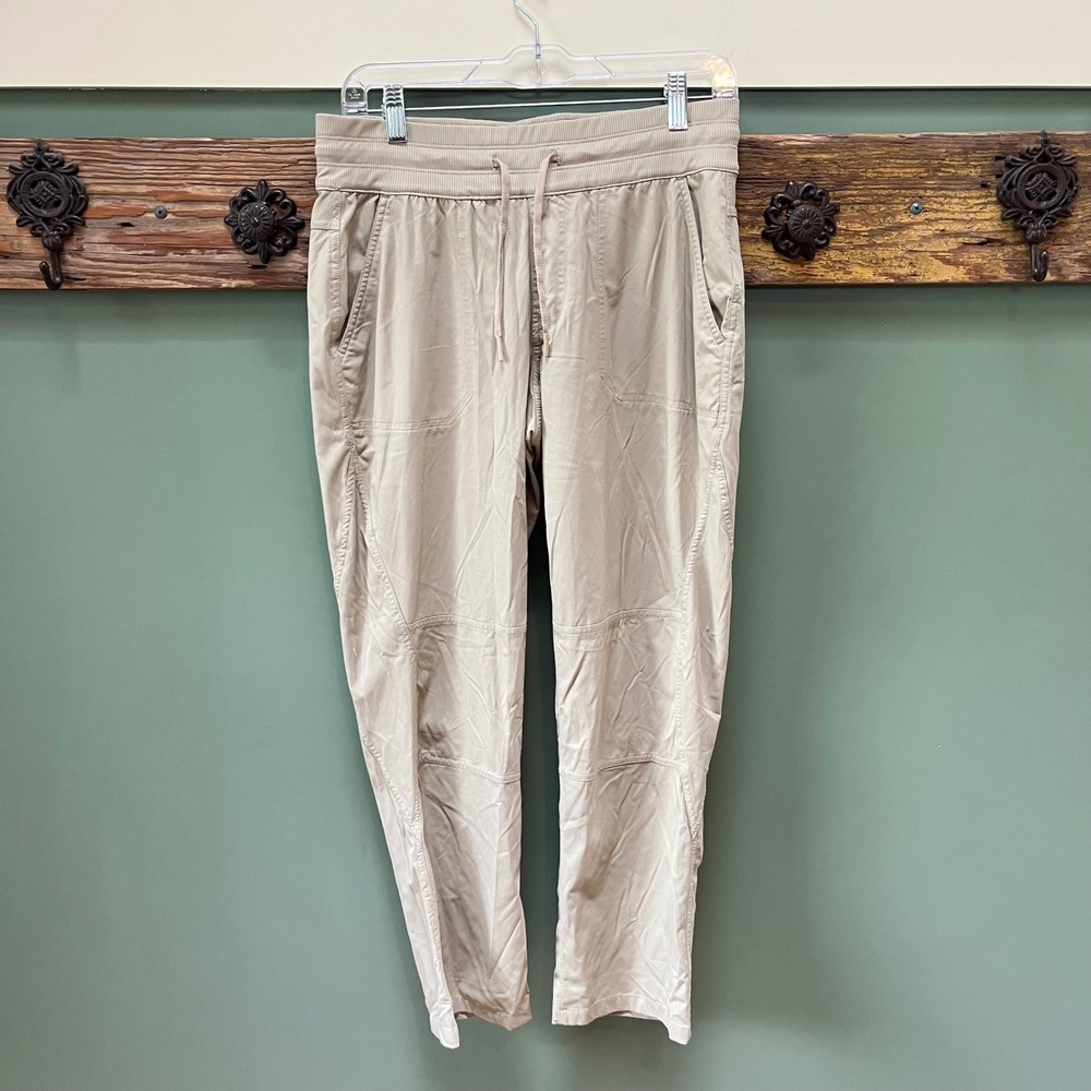 The North Face Aphrodite 2.0 Pants Womens Medium Short Tan Hiking Joggers Beige
